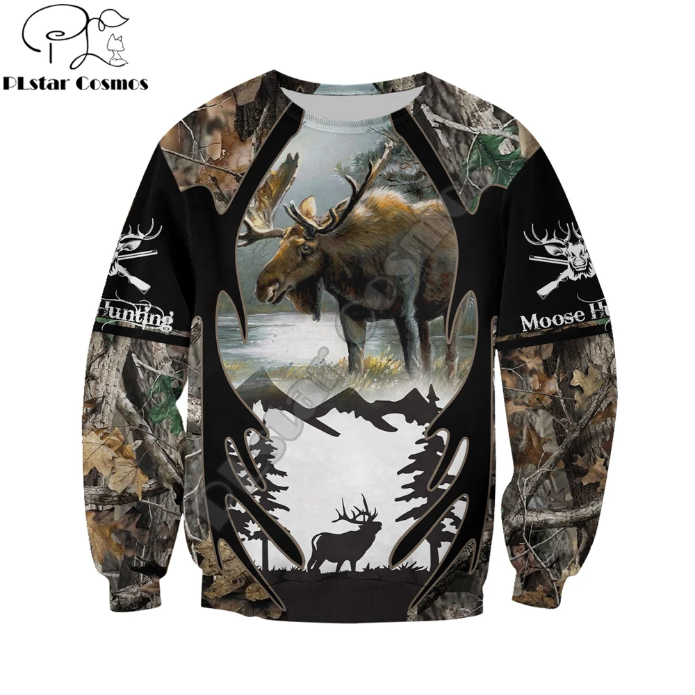 Envío Directo, caza alce, impresión 3D, Sudadera con capucha para hombre, sudaderas con capucha Unisex, sudadera, ropa de calle de otoño, chaqueta informal, chándal KJ757 - imagen 2