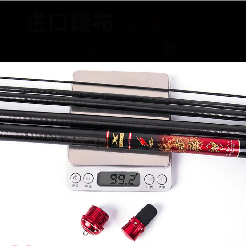 Caña de pescar ultraligera de carbono, accesorio para pescar carpa de 3,6 m-7,2 m, 60T, 28 tonalidades, Taiwán, Olta - imagen 4