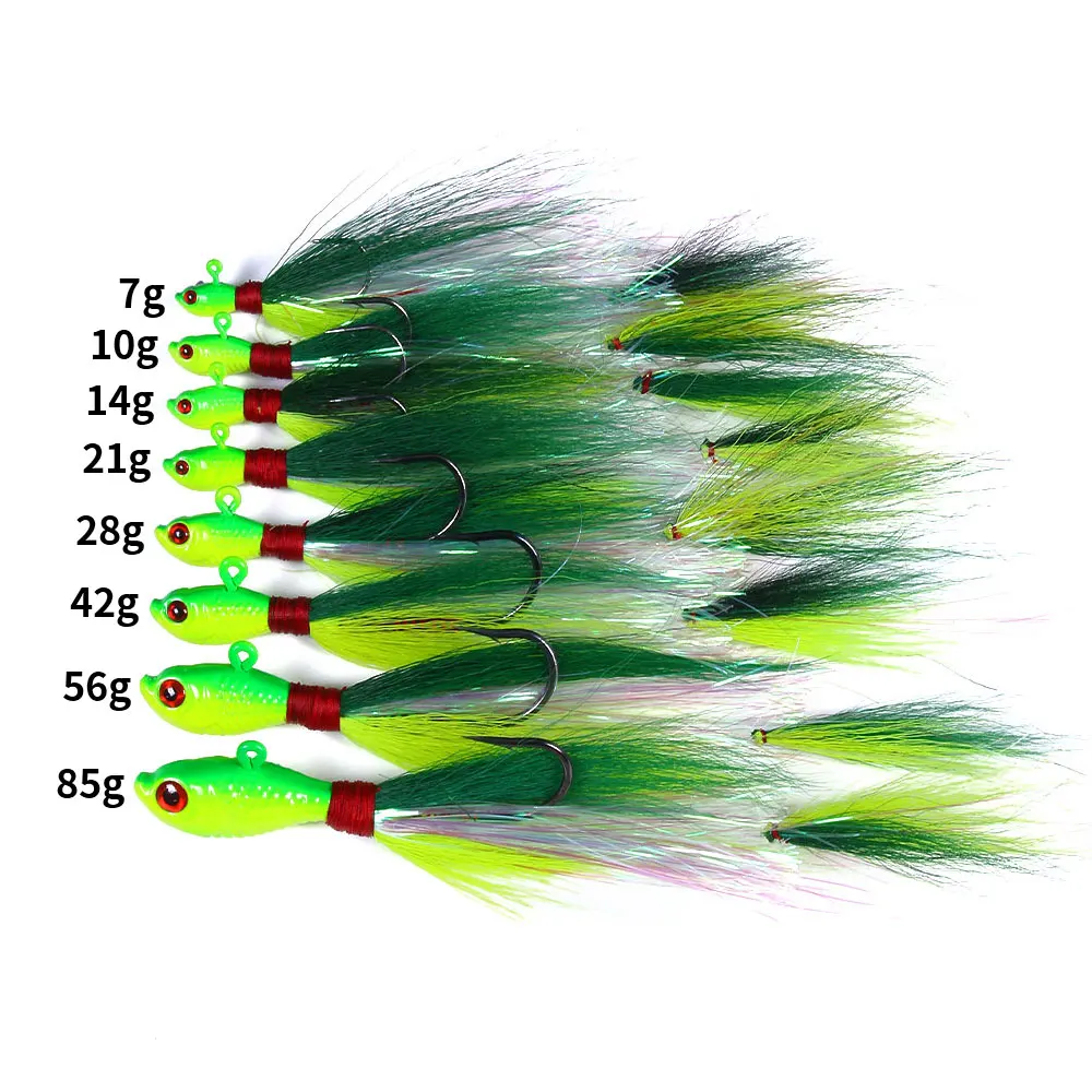 6 uds 7g 10g 14g 21g 28g 42g 56g 85g señuelo de pesca Jig head señuelos wobbler isca cebos artificiales para lubina Pike carpa equipo de pesca - imagen 5