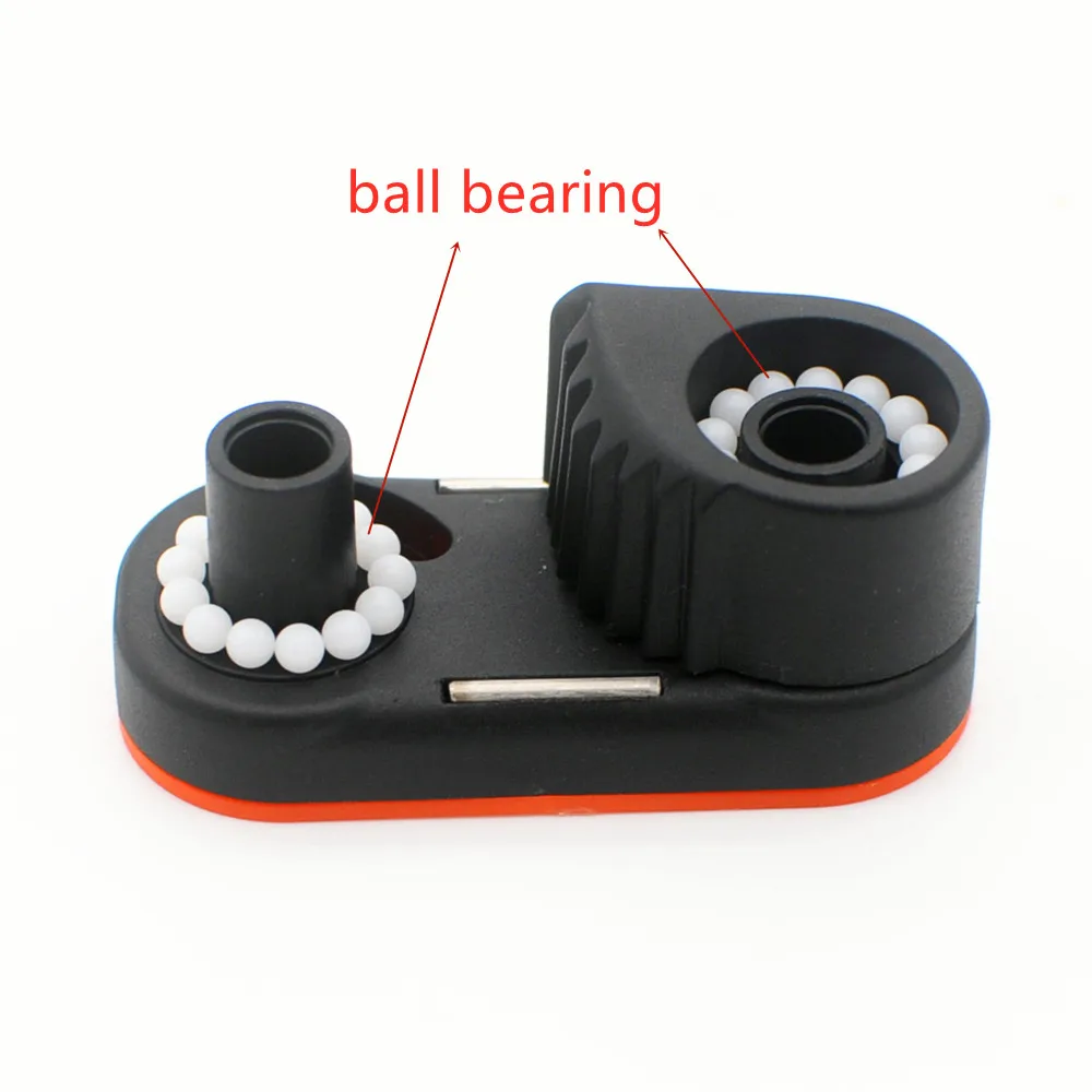 Taco de leva con rodamientos de bolas de material compuesto con anillo de acero inoxidable, kit de leva Carbo, carenado de cuerda