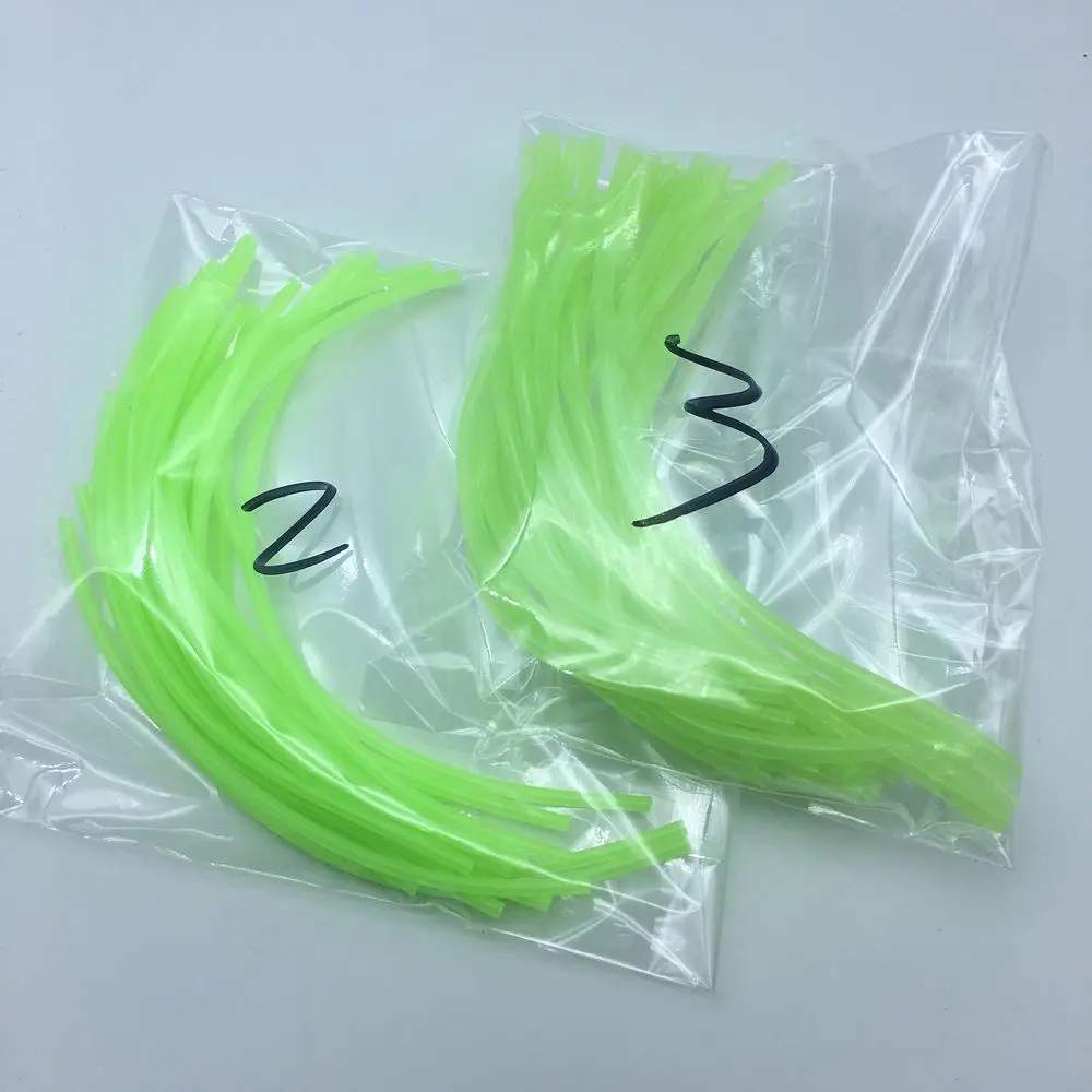 Manguera de goma para Pesca, tubo de equilibrio, antibobinado, noctilucente, súper brillante, accesorio conector para Pesca en el mar, 20 unidades por lote - imagen 5