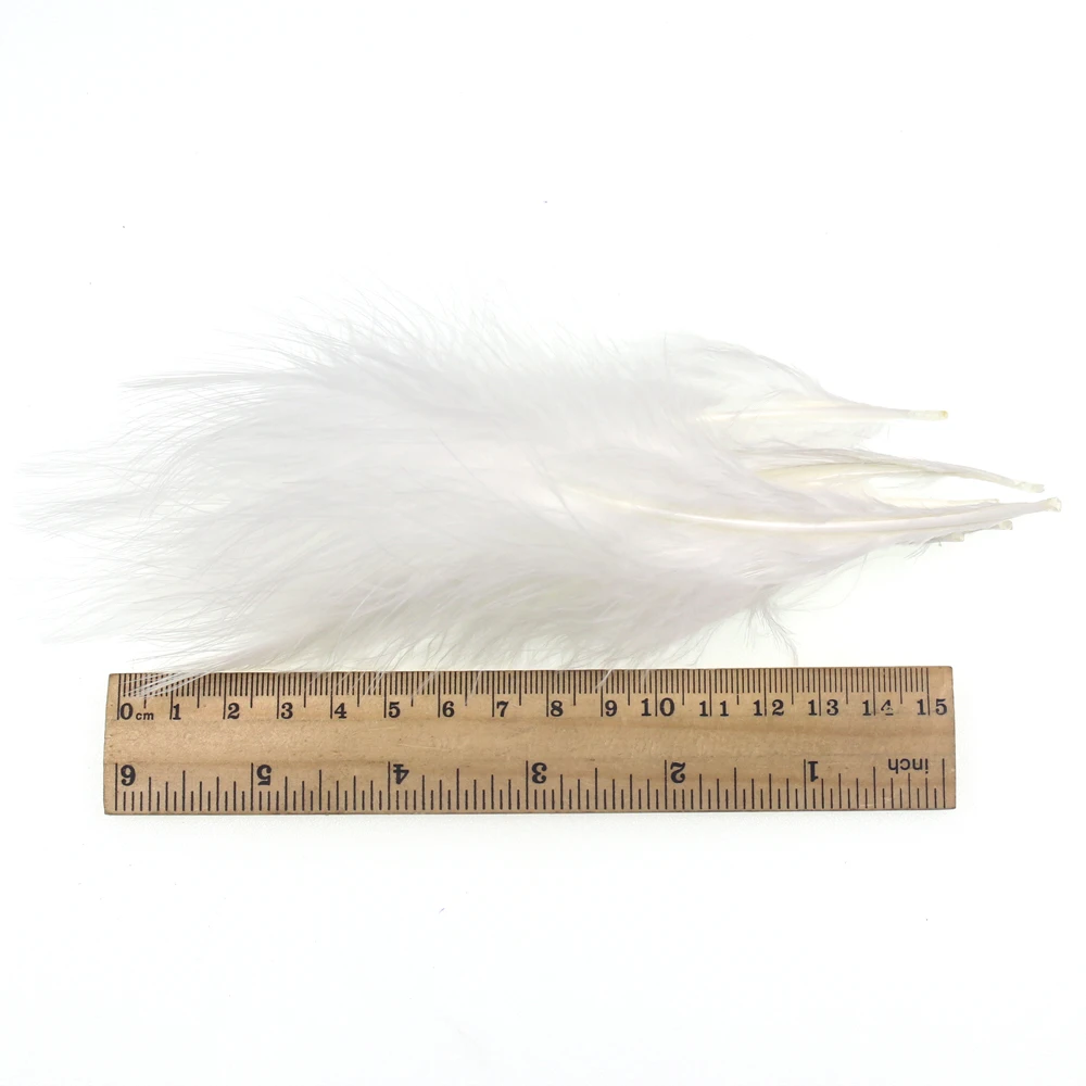 Marabú de plumas de pavo de colores, de 100 piezas pluma de marabú, Material para atar moscas, cebo - imagen 5