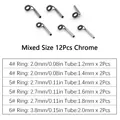 Mixed 12Pcs Chrome