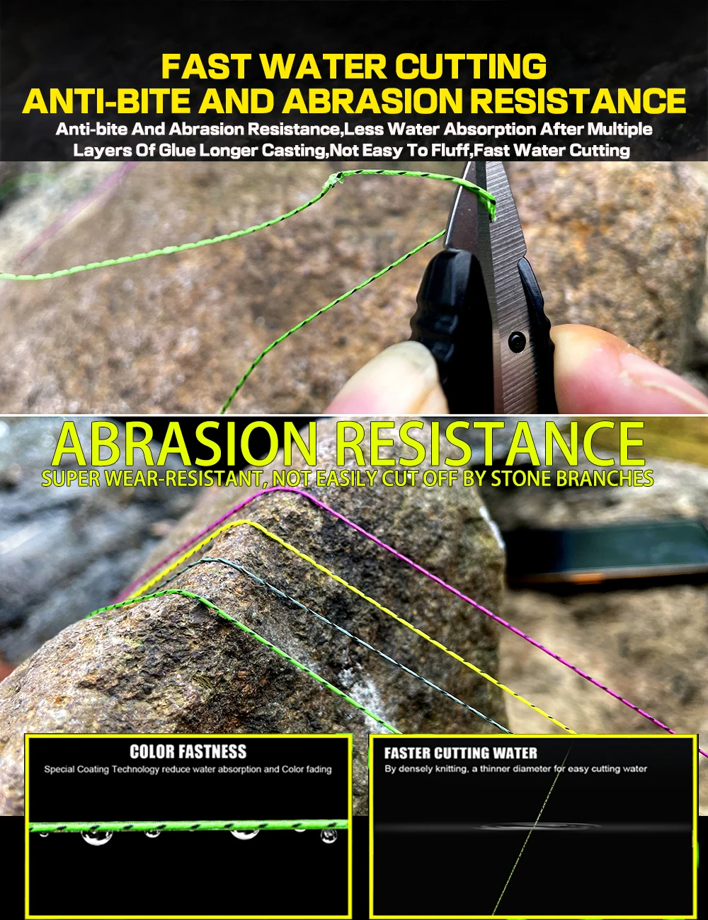 Una persona está cortando una roca con un par de tijeras