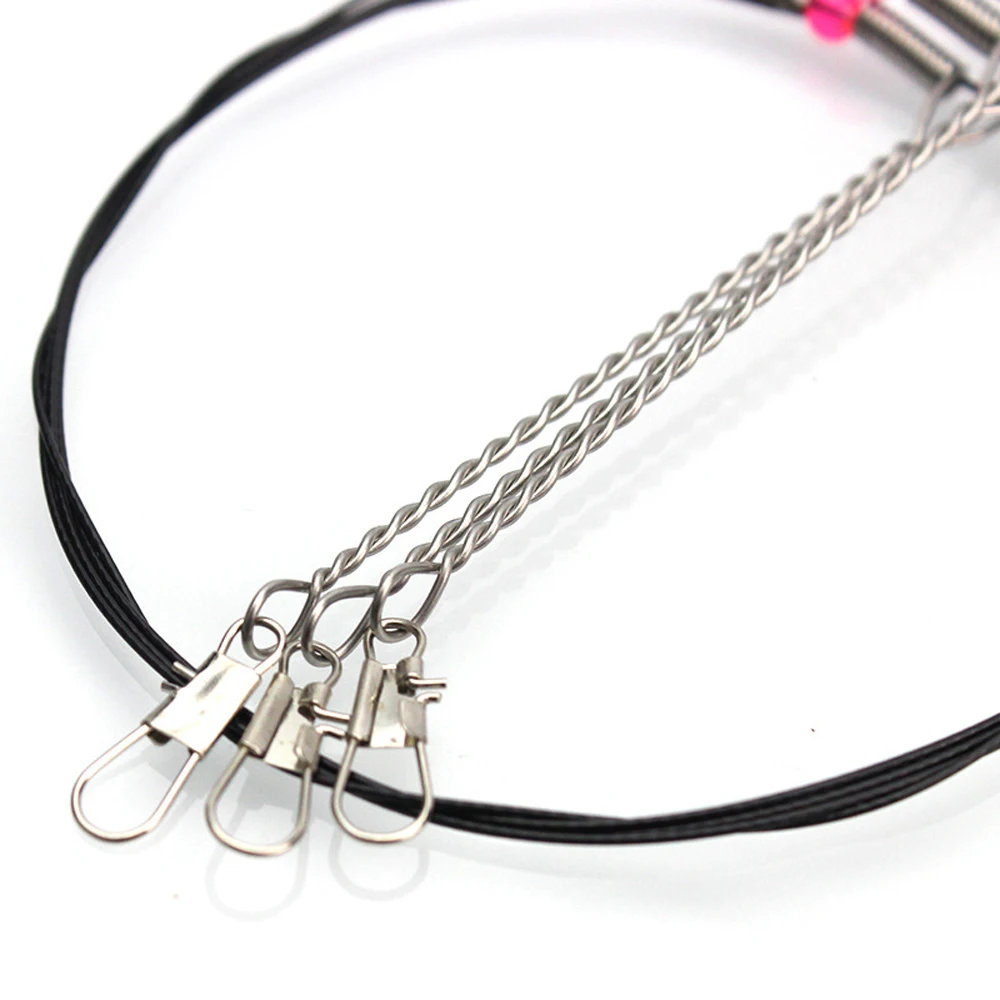 Anzuelos antibobinado de 88cm y 93cm, cuerda giratoria de línea de pesca marina, anzuelos de pesca con guía de acero de 0,6 MM, soporte de equilibrio - imagen 4