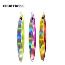 Countbass-SEÑUELOS DE pesca Jigging, señuelos deslizantes de agua salada, cebo de Metal Leurre, señuelo de pargo, 3 piezas, 60g, 80g, 100g, 120g, 150g