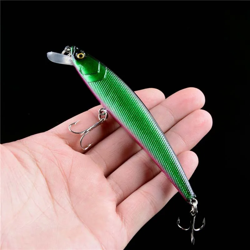 Señuelos de Pesca de pececillos japoneses, cebo duro flotante de 110mm y 10g, Wobbler, Crankbait, carpa, perca, aparejos de Pesca, 1 pieza - imagen 5