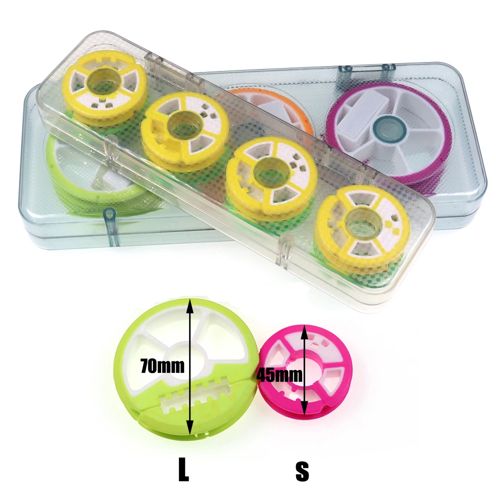 Líder de línea principal de silicona redonda Premium, aparejo de almacenamiento, caja de aparejos, soportes de línea S L, aparejos de pesca - imagen 3