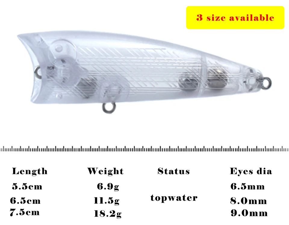 Descubra el elegante y versátil cebo de topwater disponible para las aventuras de pesca en topwater