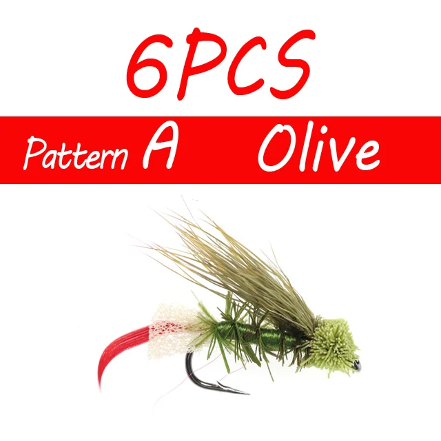 6PCS A Olive