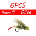 6PCS A Olive