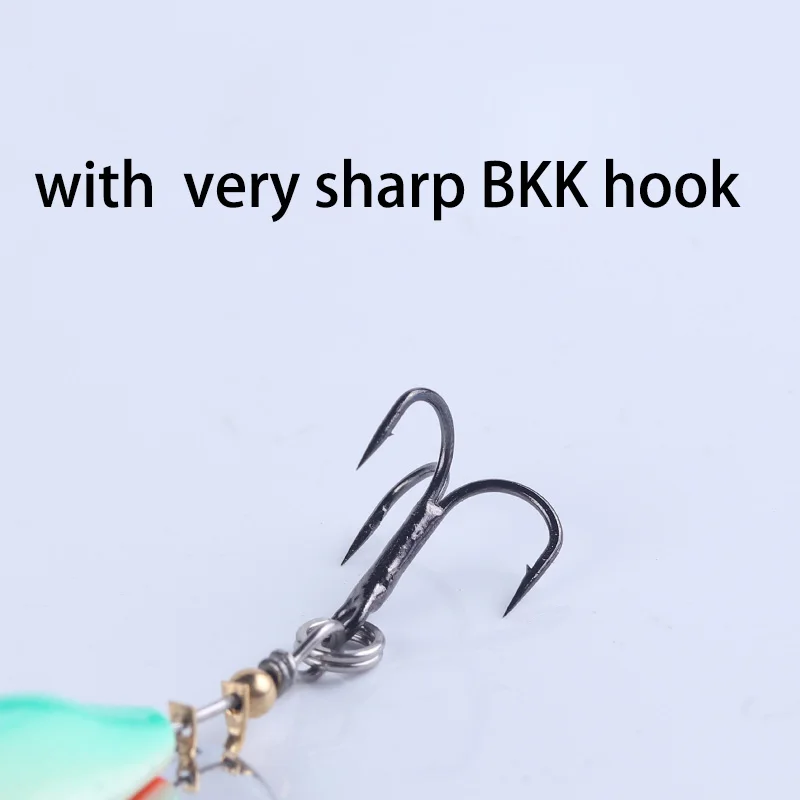 BassLegend pesca Tailspin Micro Spinnerbait lubina trucha Deracou Spinner Vib cola vibratoria hoja giratoria Spin 8g 11g 15g - imagen 5