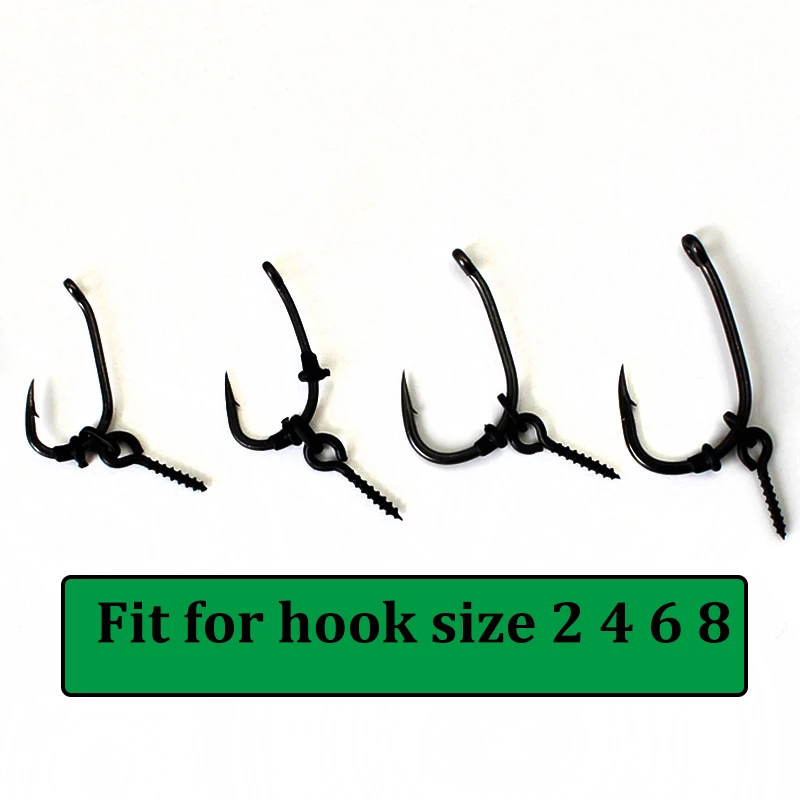 48 Uds gancho detiene cuentas accesorios de pesca de carpa StoperBlack pesca de carpa pelo Chod Ronnie Rig Boilies emergente aparejos de parada - imagen 5