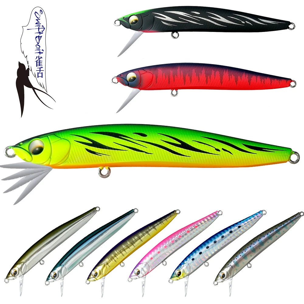 SFT SwiftBait 90S 13G AR-C sistema de labio oscilante que se hunde fregadero cebo Minnow Jerkbait wobblers Señuelos de Pesca para lubina Zander - imagen 3