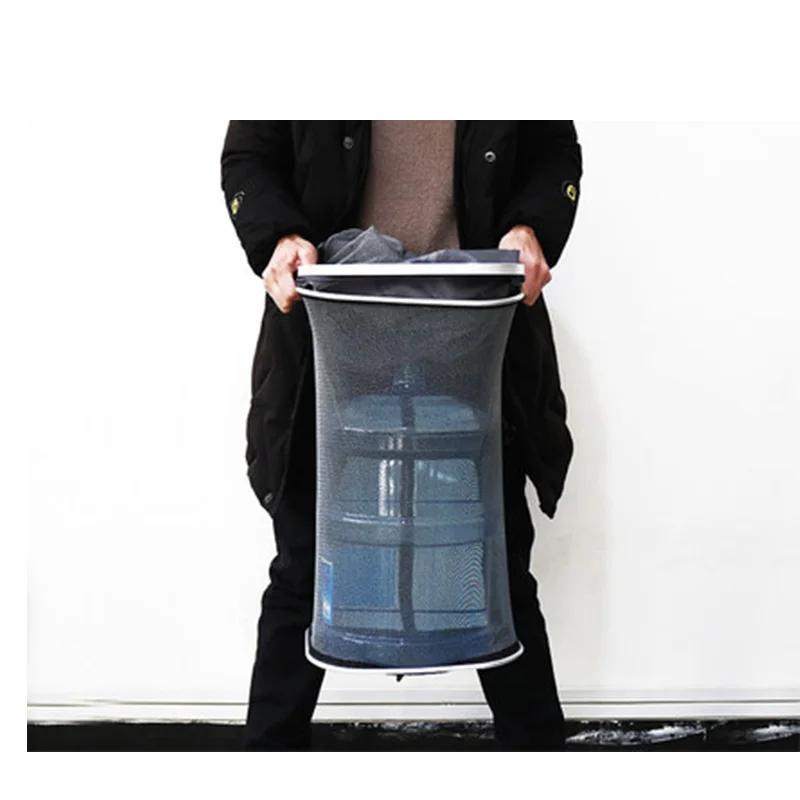 Red pegada cuadrada de pesca salvaje, red de pesca anticolgante, ojo denso portátil, bolsa pequeña de red de pesca de secado rápido para el hogar, X532G - imagen 3