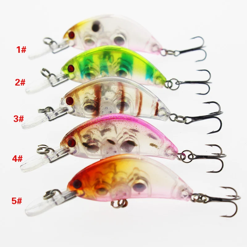 POETRYYI-señuelo de pesca duradero, Mini cebo duro 3D, Wobbler Jig, carpa, lubina a rayas, aparejos de pesca fáciles, SwimBait con gancho - imagen 3