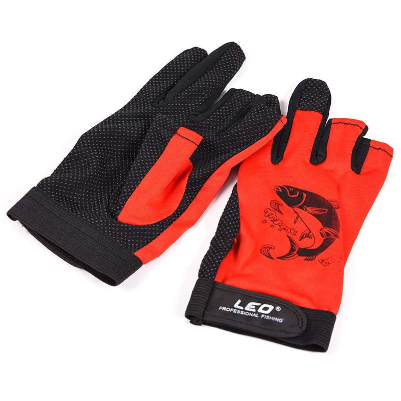 Guantes de pesca antideslizantes de secado rápido con tres dedos, estilo fino, para exteriores, para verano - imagen 3