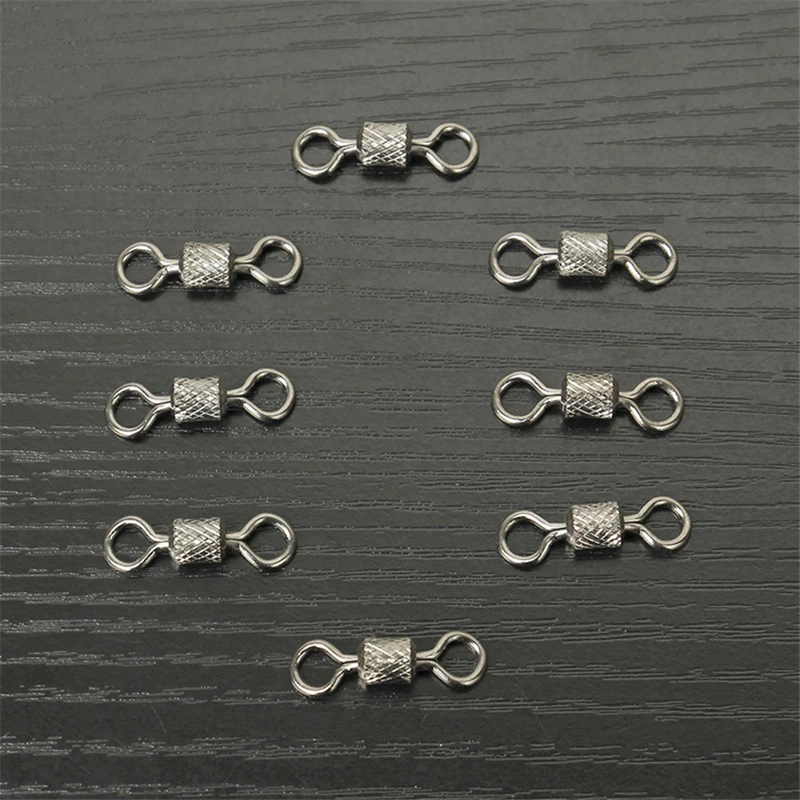 Conector de señuelos giratorios de rodamiento de bolas de aleación de cobre, accesorios de aparejos de Pesca de mar, herramienta de Pesca, venta al por mayor, tamaño 1 # ~ 12 #, 2000 piezas - imagen 4