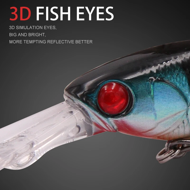 Wondershot-Cebo flotante para lubina A01, 7g, 62mm, 1 piezas, pececillo, todo para Pesca, Señuelos de agua salada, equipado con anillo dividido más fuerte - imagen 5