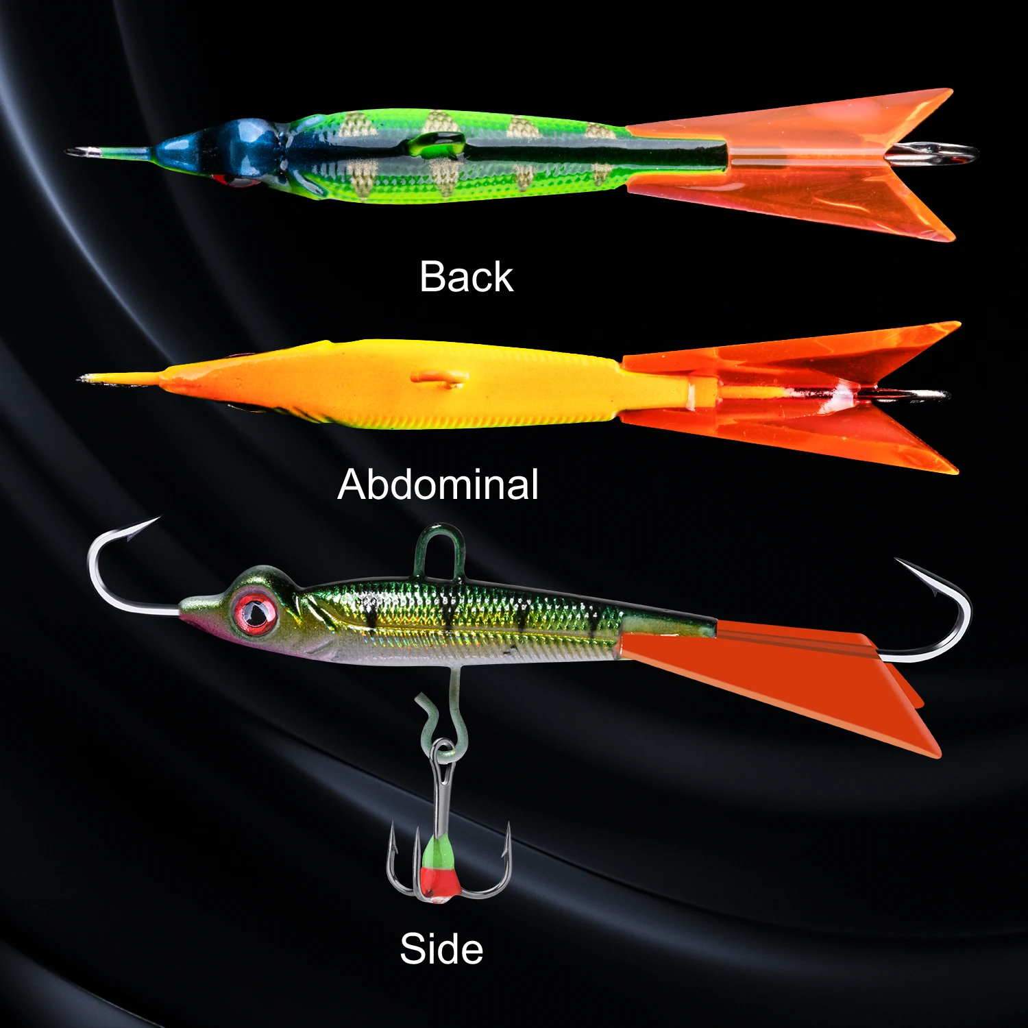 Goture hielo del invierno de señuelo de pesca 6,6 cm 9,4g equilibrador de hielo cebo Artificial jiga equilibrador para pesca Wobblers 1 Uds - imagen 2