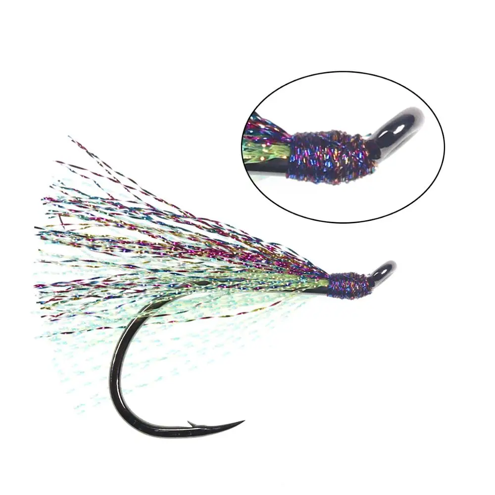 Wifreo-carrete para atar moscas, hilo metálico arcoíris para línea de atado de anzuelos, 1/100 yardas - imagen 3