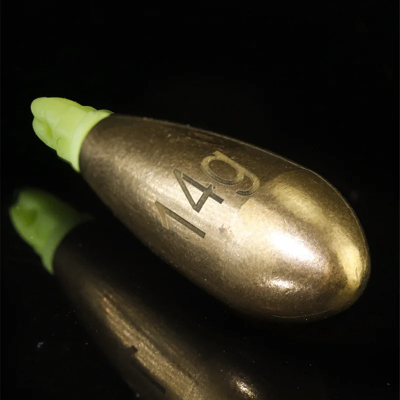 Bolas ruidosas, plomo de cobre hacia abajo, accesorios para aparejos de pesca, aparejo Texas, plomo de peso de 3,5g-14g, lote de 5 piezas en oferta - imagen 5