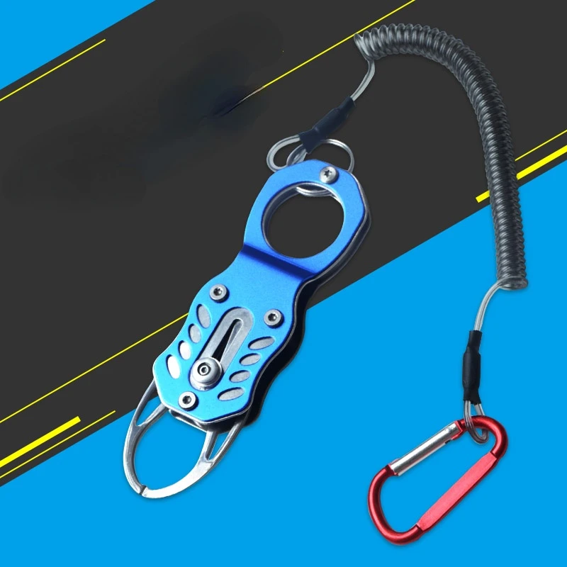 Agarre de pescado portátil de acero inoxidable, tijeras de Control de pescado, alicates de pescado antioxidantes, juego de agarre de pesca antideslizante multifunción - imagen 4