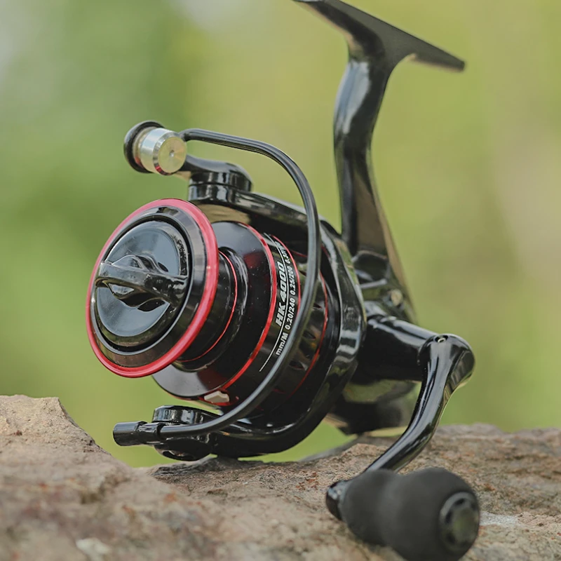 Rueda giratoria para carrete De Pesca De metal, Serie 500-7000, poste De mar De largo alcance, 8KG, fuerza De frenado - imagen 3