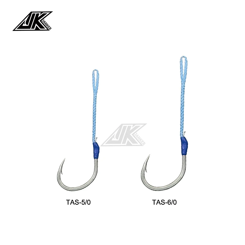 JK TAS-anzuelos de pesca para agua salada, línea de PE japonesa, aparejos de pesca para barco, 5/0, 6/0 - imagen 3