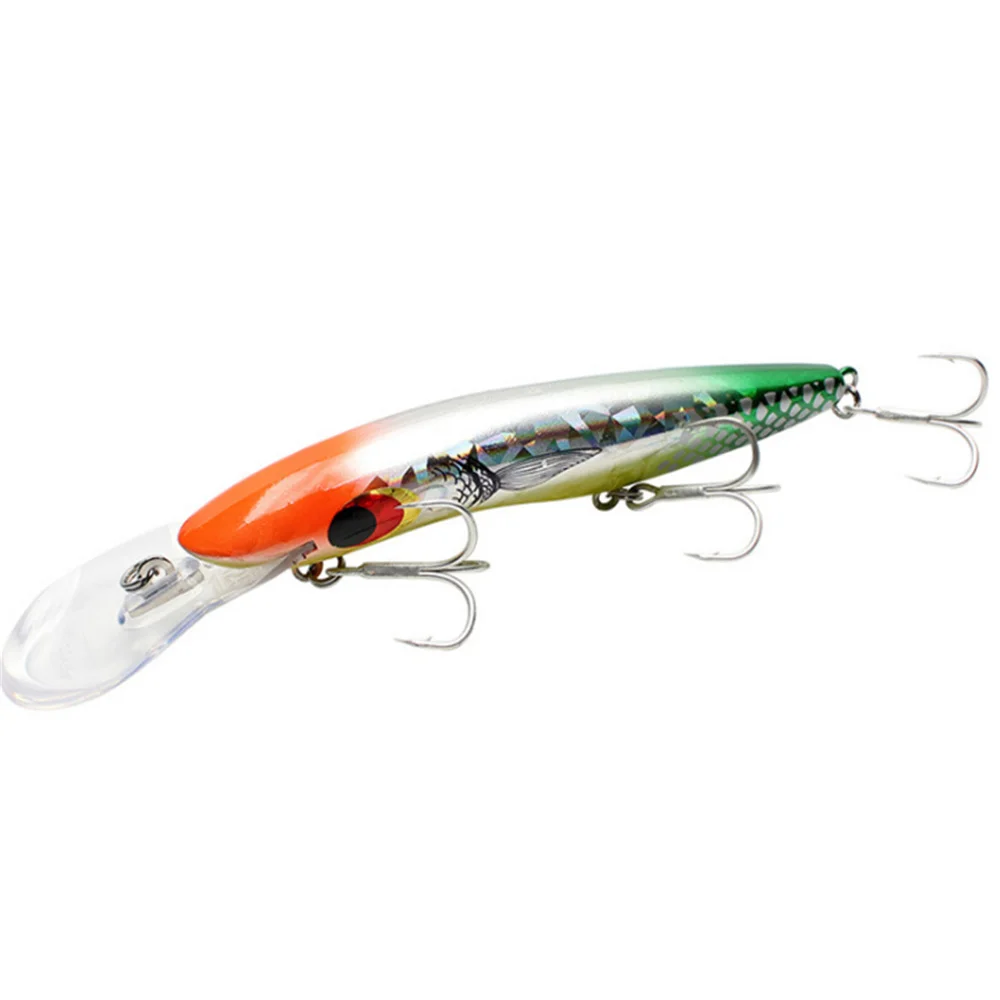 Señuelos de Pesca Minnow de 16cm y 24,7g, señuelos de buceo de 8M + plástico Wobbler, cebo duro Crankbait, ganchos de calidad, carpa, Lucio, Pesca Swimbait, 1 ud. - imagen 4