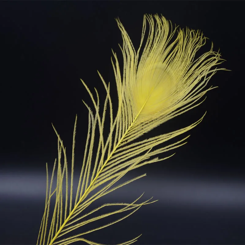 Plumas de pavo real surtidas para ninfas y secas, colas de pavo real completas, Mosca de nieve, belleza, atado de moscas, 8 colores, 16 piezas - imagen 4