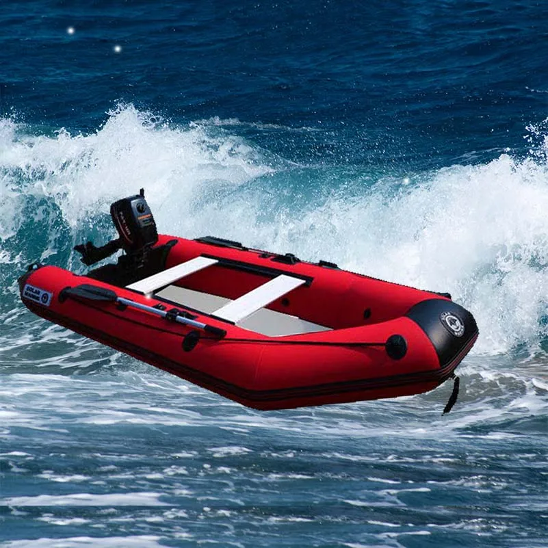 Solarmarine-colchoneta de aire para 7 personas, yate inflable de lujo, alta hermeticidad, PVC, plegable, engrosado, Kayak de rescate, Kayak de velocidad - imagen 3