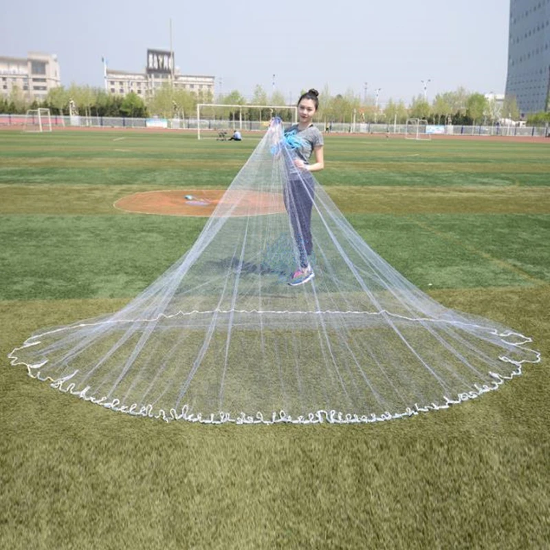 Finefish-red de pesca de malla súper pequeña, red fundida a mano de EE. UU., herramienta para pescar al aire libre - imagen 3