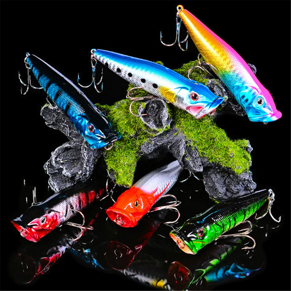 Señuelo de pesca Popper de alta calidad, 9,3 cm, 12,5g, cebo Artificial duro flotante japonés, Crankbait Wobblers, aparejos de pesca de carpa, 1 Uds. - imagen 3