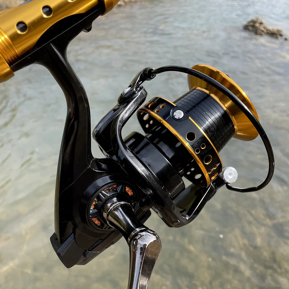 Carrete de pesca 4,0: 1, rueda de pesca de carpa de agua salada, potencia máxima de 30kg, 9000/10000/12000 - imagen 2