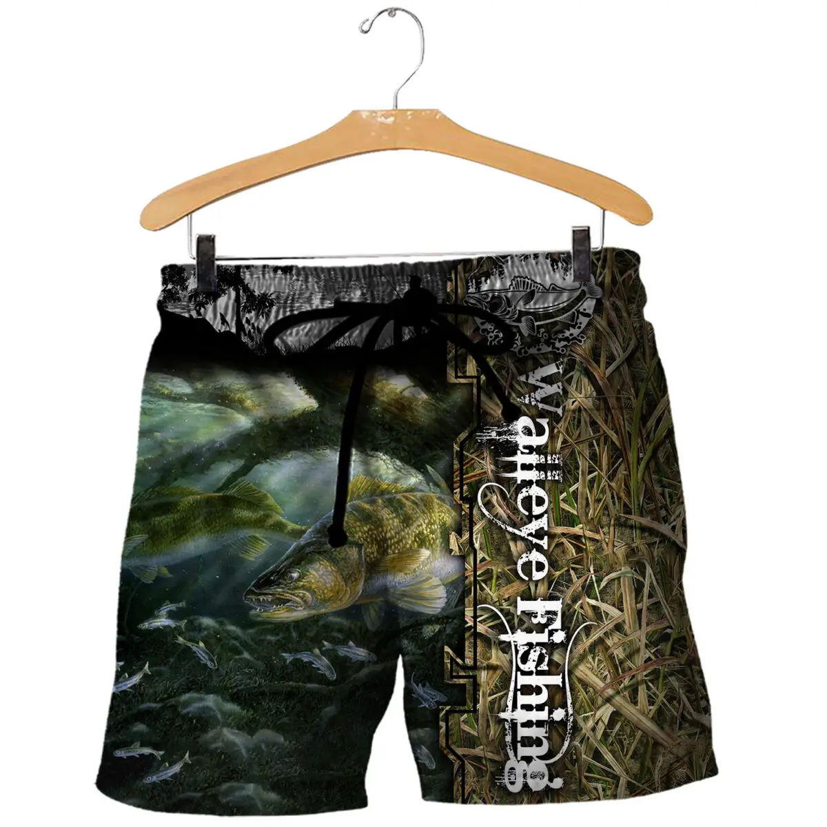 Pantalones cortos pesca atún y Lucio estampado 3D verano - imagen 2