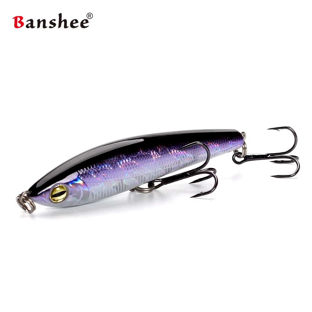 Banshee-señuelo de pesca con vibración, cebo duro de 75mm, 11,5g, tipo bala, PEN75S, para pececillos