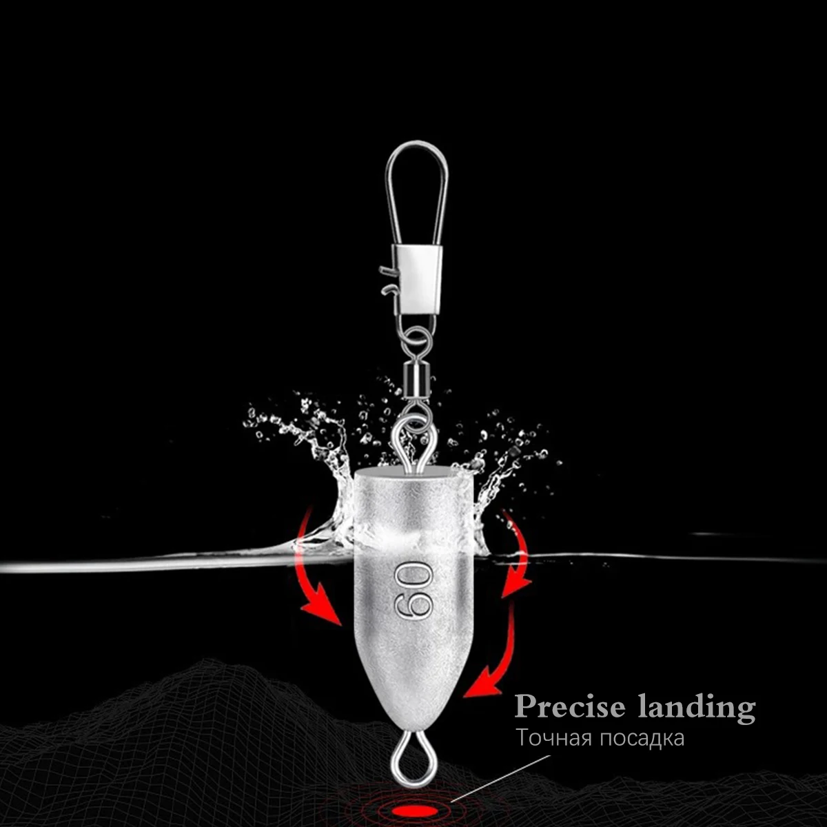 Plomos de pesca piezas, 10g-100g, banda de gotitas de agua, plomo, plomo, hilo para caña de pescar - imagen 3