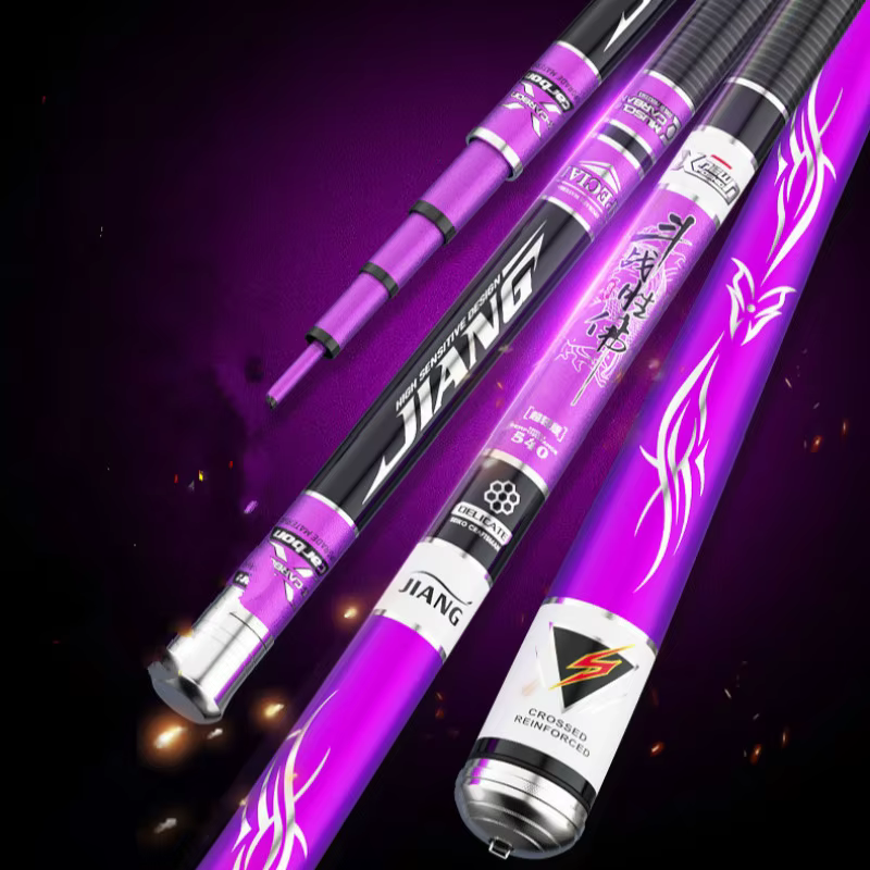 Caña De pescar telescópica De fibra De carbono, 2,7 m-5,4 m, Olta, 28 Tonalty, cuñas duras, equipo De Pesca - imagen 4