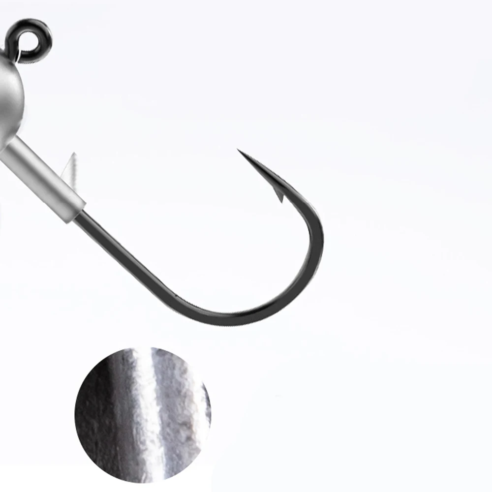 50 unids/lote de acero de alto carbono anzuelo 1g/2g/5g/7/g/10g/14g/20g anzuelo plantillas de tungsteno ganchos mar cabezal de anzuelo de Pesca gancho suave para atraer - imagen 5