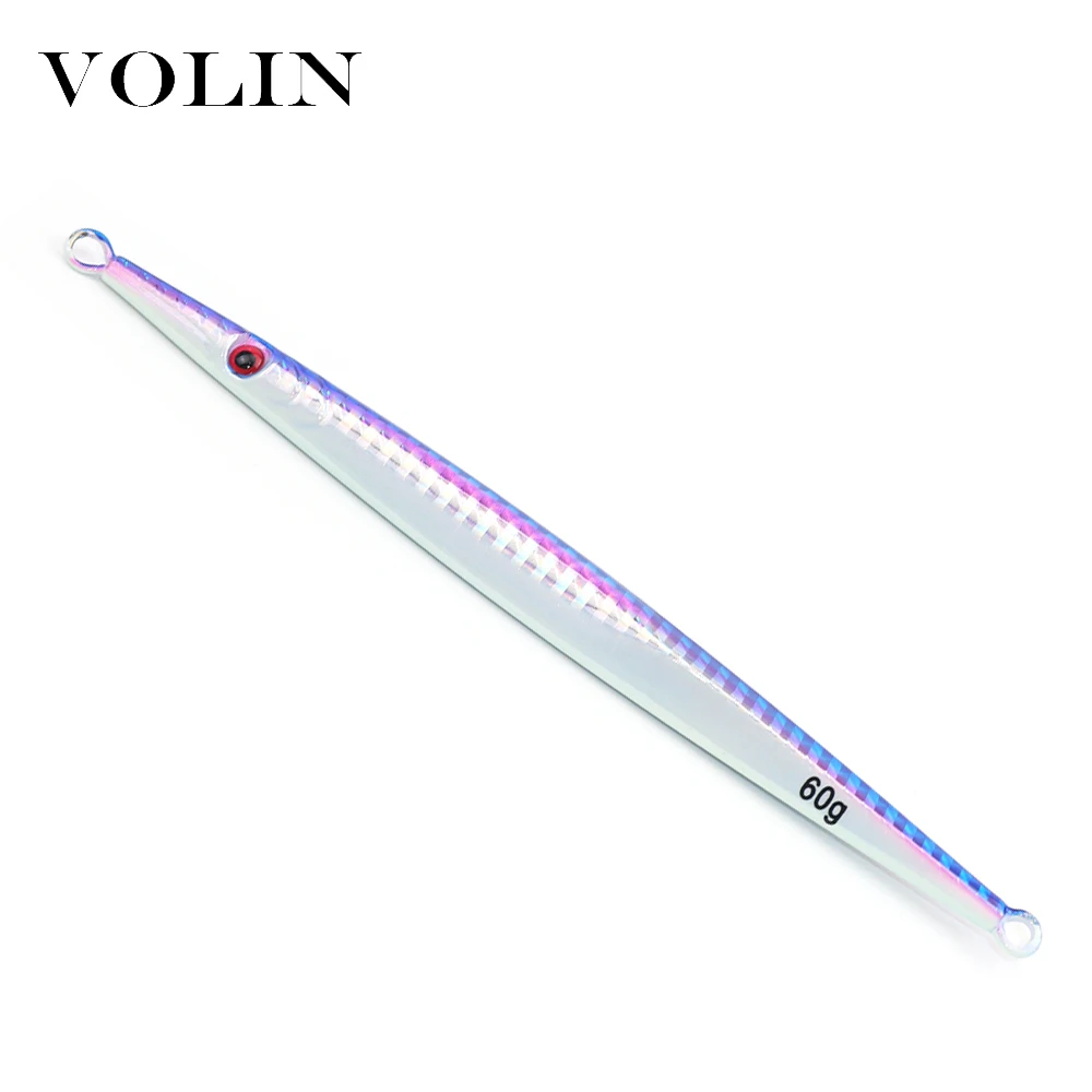 VOLIN-señuelo duro de pesca de Metal, plantilla de Metal para agua salada, isca Artificial, 60g, 80g, nuevo modelo, 1 ud. - imagen 3