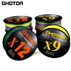 GHOTDA X9X12 Sedal Trenzado Supersuave 20-92lb