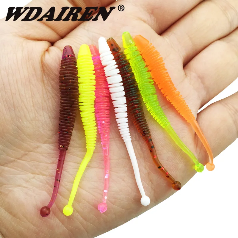 Señuelos de gusano dardo con silicona aroma a pescado para lubina - imagen 5