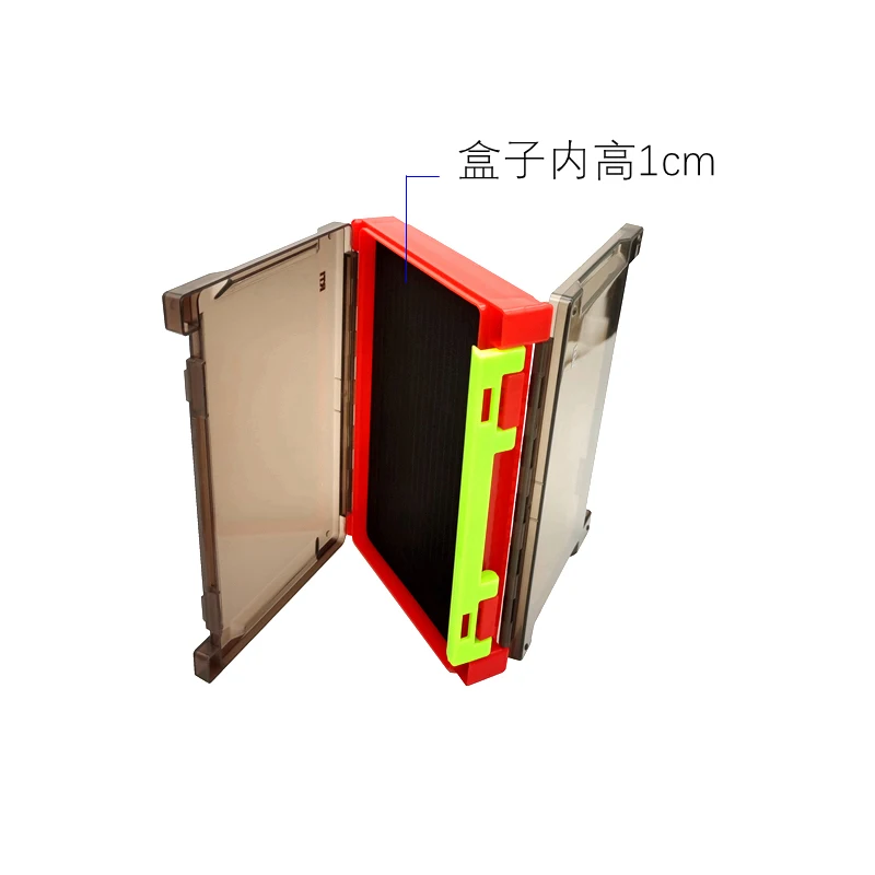 Caja de subcebo RTI, caja portátil de doble capa, pesca multifuncional, cebo suave Mino, cebo falso, caja de almacenamiento de moscas de doble cara - imagen 2