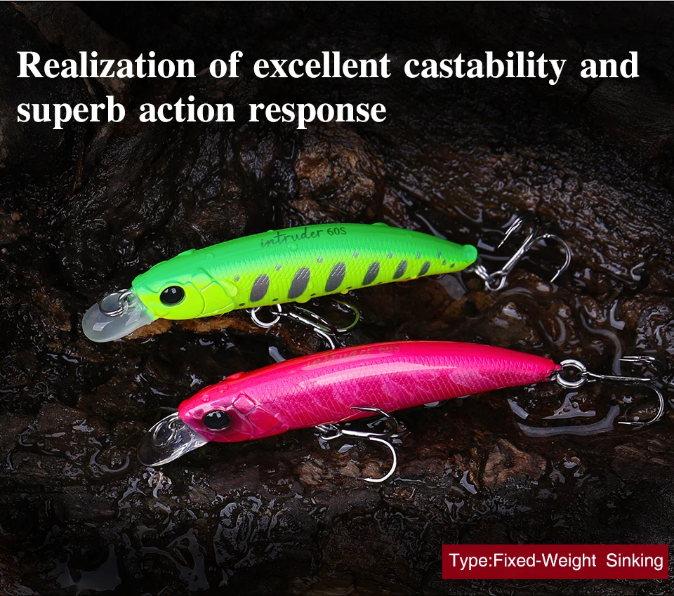 Hundimiento Minnow - Aplicación en Wobbler