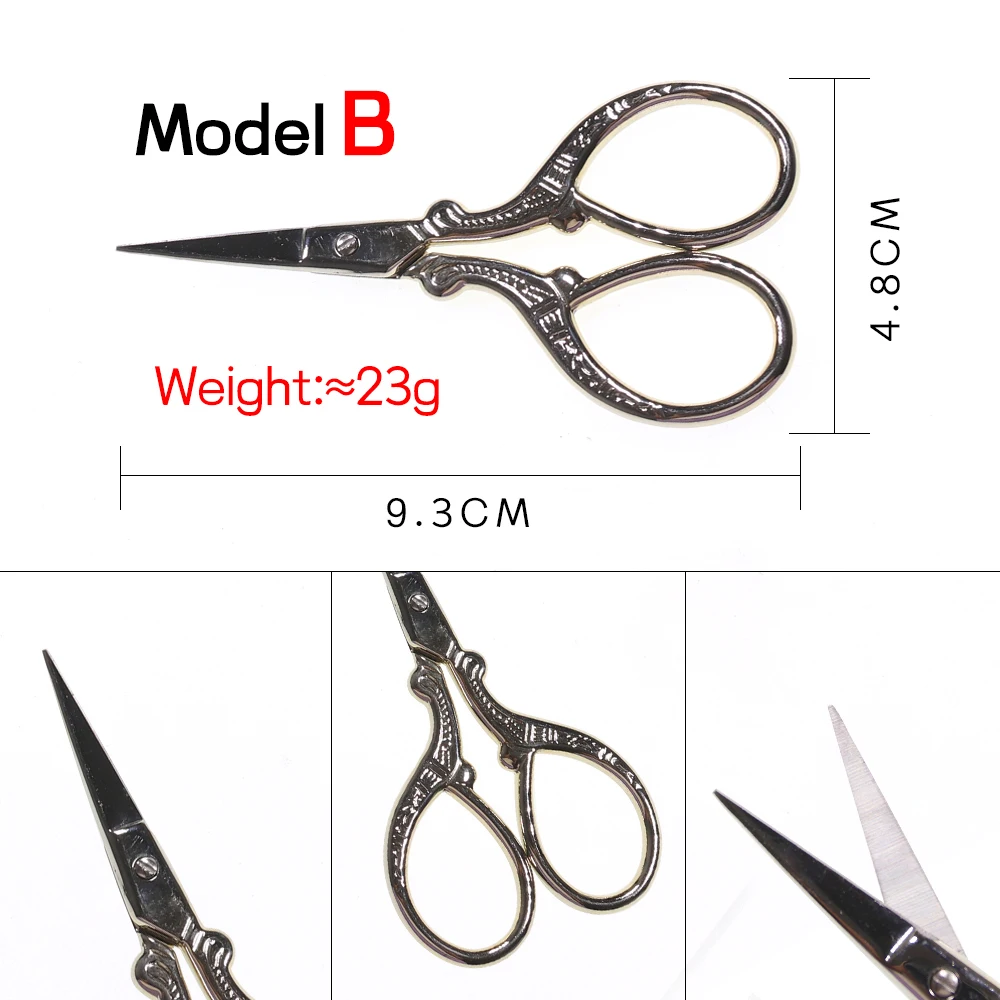 Bimoo 4 modelos 1 pieza tijeras para atar moscas de carburo de acero inoxidable hojas rectas dentadas tijeras herramientas para atar - imagen 3