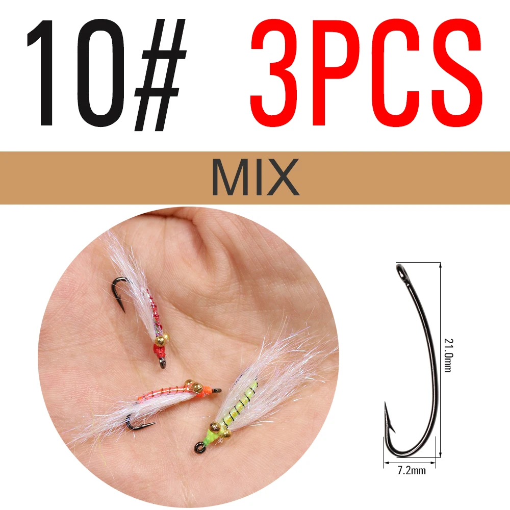 3pcs MIX Size 10