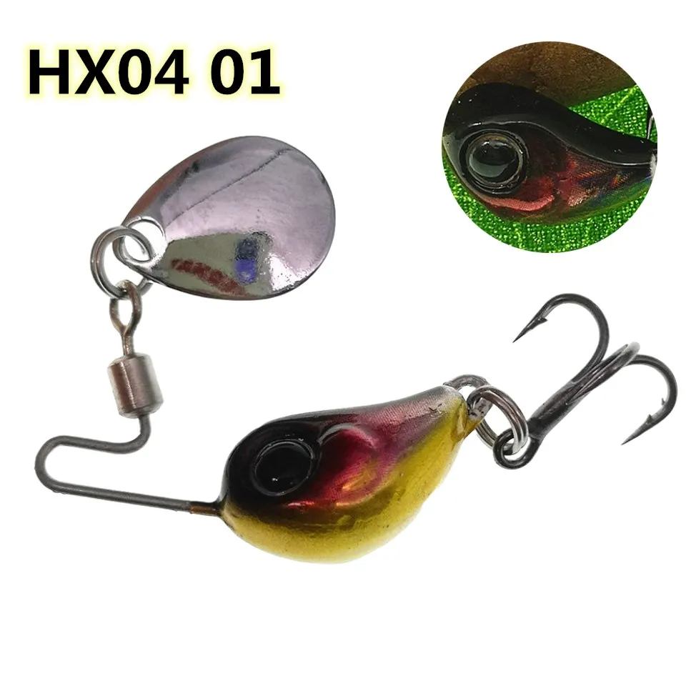 Mini señuelo de pesca de Metal VIB con cuchara, aparejos de pesca de hielo, Pin Crankbait, vibración, Spinner, hundimiento, 1 unidad, 4g/8g - imagen 4