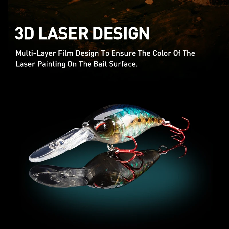 Kingdom Crazy Crankbait Minnow Señuelos de pesca 50mm 10,5g Wobblers de agua salada cebos de natación duros de plástico Artificial equipo de pesca - imagen 5
