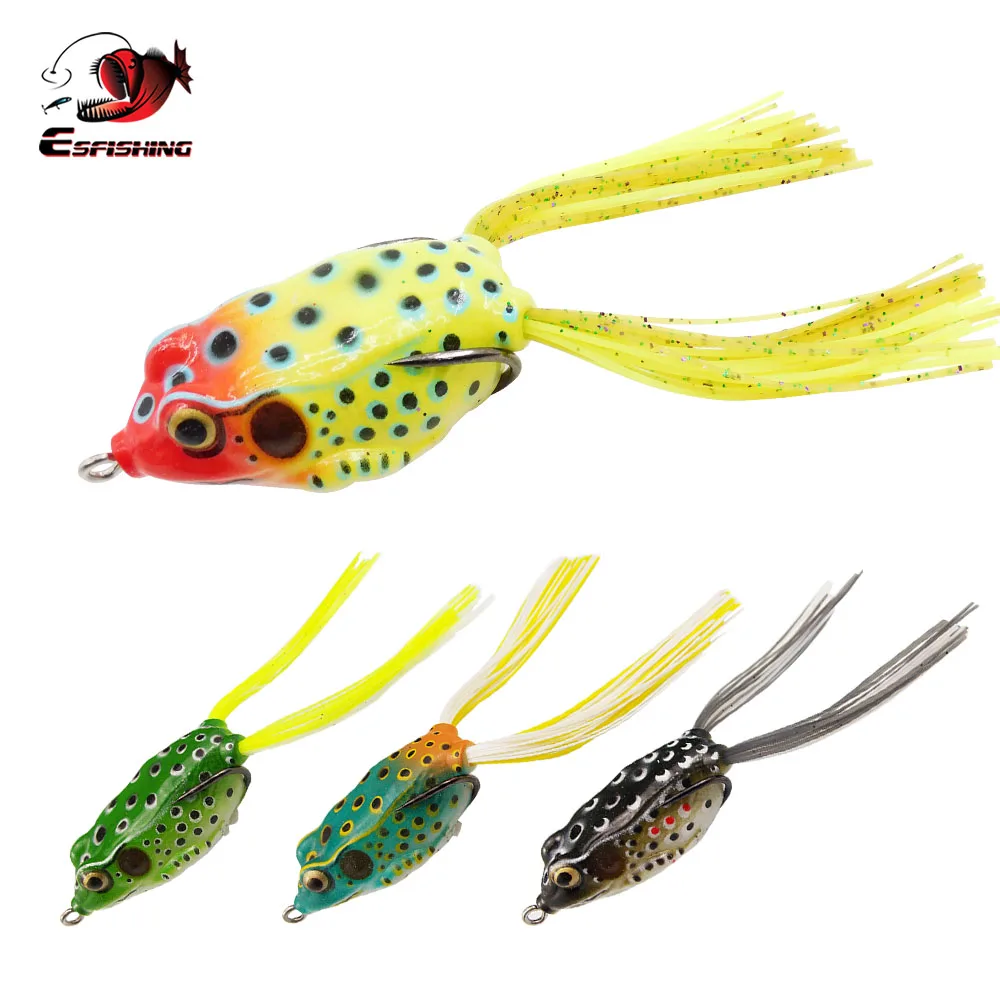 Señuelo de pesca de rana hueca, anzuelo suave de 6,5 cm, aparejos realistas, Wobblers - imagen 2